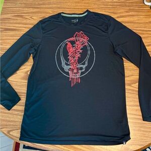 Smartwool Shirt Men’s Large Grateful Dead Black Merino Sport Base Layer 150 Wool